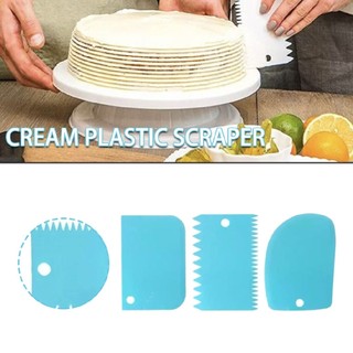 New 3pcs Icing Cake smoothing Smoother Scraper smooth Comb Baking Cutting Tool