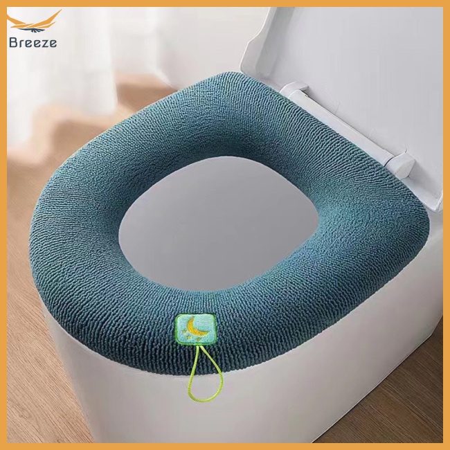 Vỏ Bọc Bệ Ngồi Bồn Cầu Dày Dặn Mềm Mại Ấm Áp Mùa Đông Có Tay Cầm Và Có Thể Giặt