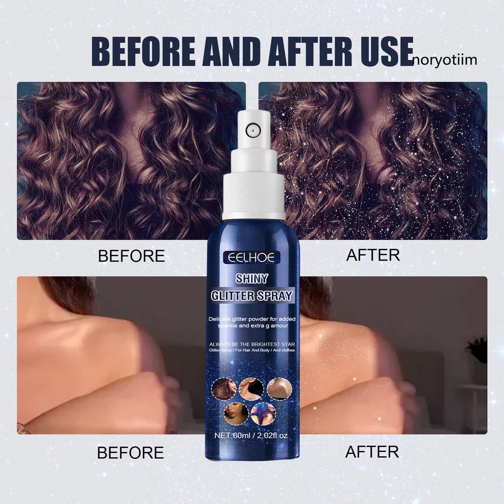 Phấn Bắt Sáng Trang Điểm Cơ Thể 60ml Màu Sắc Long Lanh Quyến Rũ