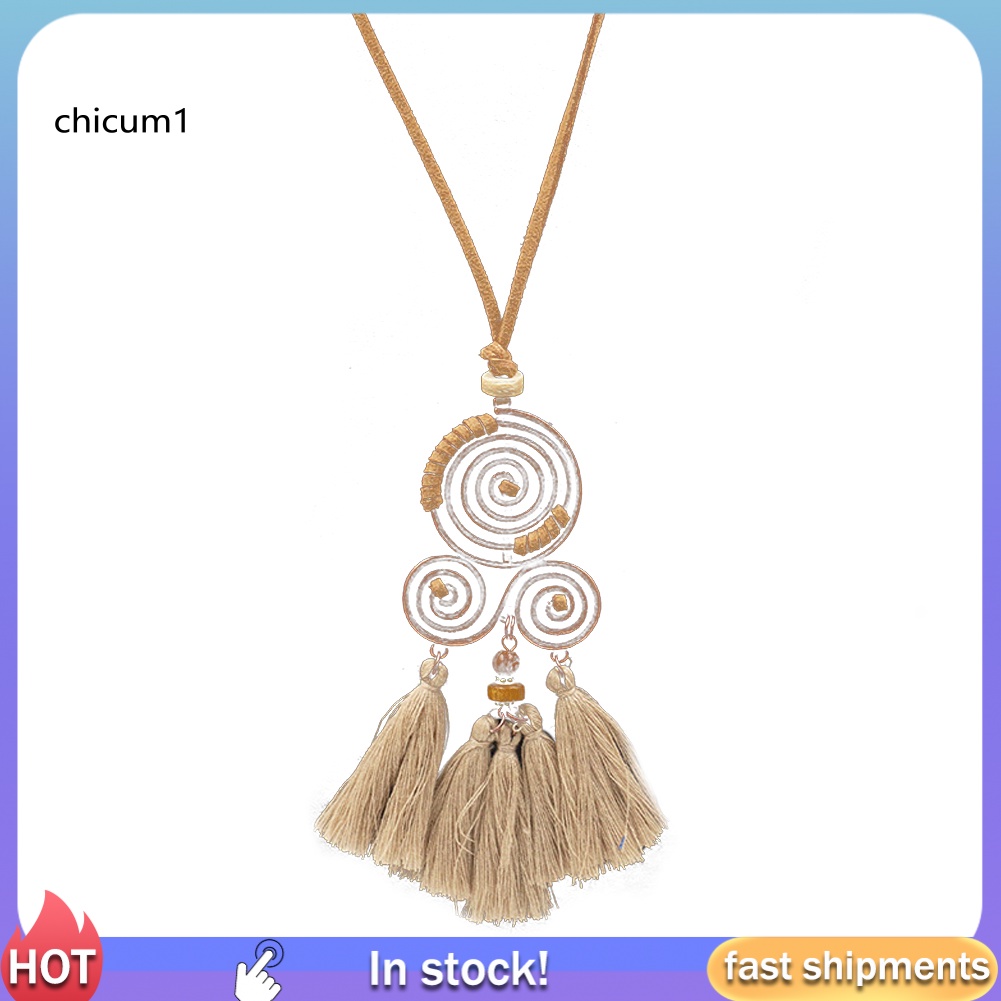 Vòng cổ Hợp Kim Dạng Xoắn Ốc Phong Cách Bohemian