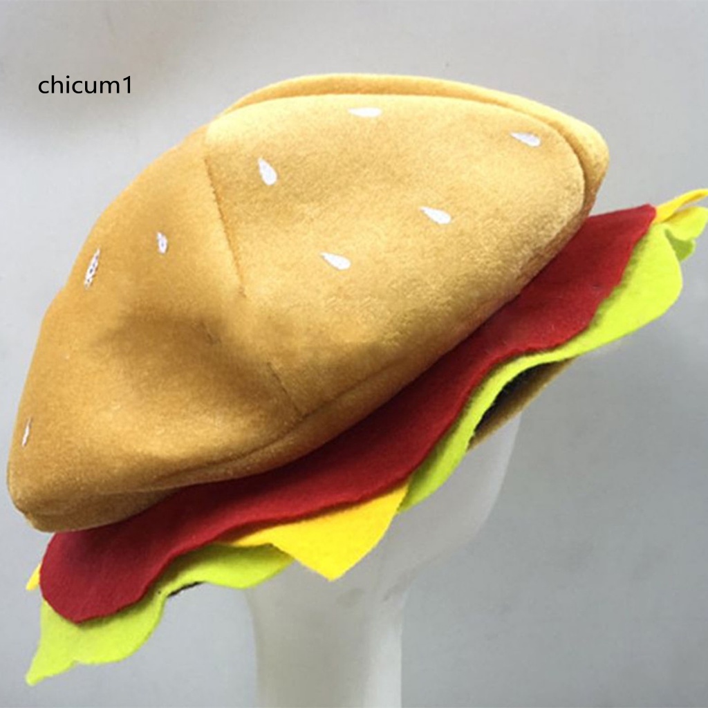 Mũ Lưỡi Trai Hình Hamburger Dễ Thương Vui Nhộn Cho Nam Và Nữ