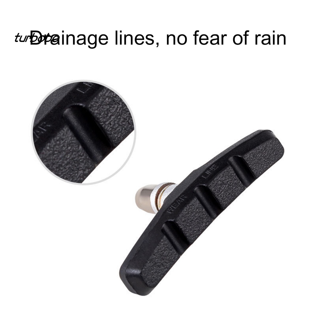 Set 2 Má Phanh Xe Đạp Chống Mài Mòn Tiện Dụng Chất Lượng Cao