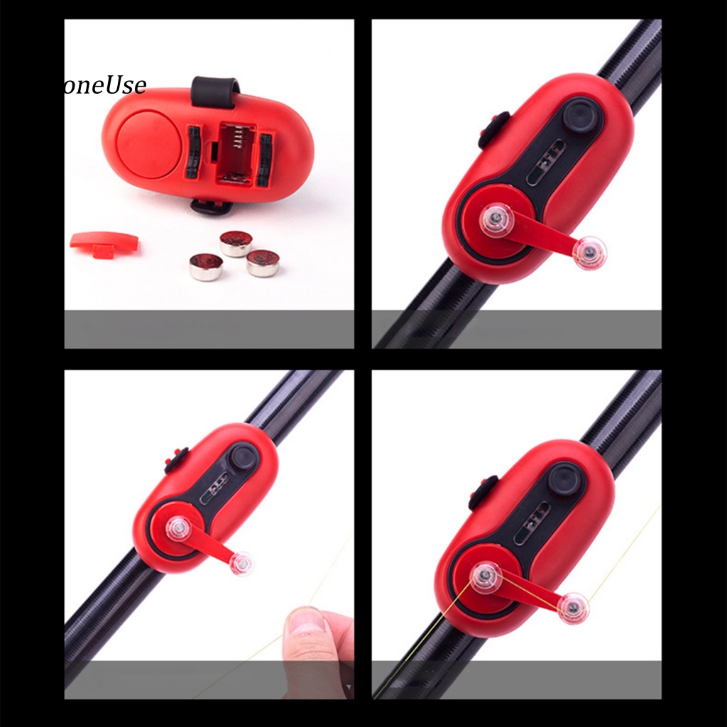 Chuông Báo Cá Cắn Câu Bằng PU Có Đèn Nhấp Nháy Độ Nhạc Cao Chống Trượt Ban Đêm Cho Ngư Dân Câu Cá