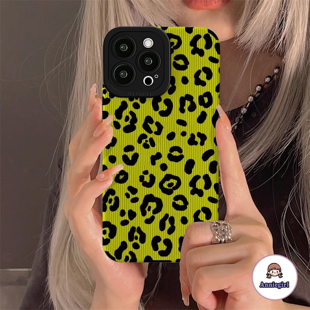 Ốp Điện Thoại TPU Mềm Họa Tiết Da Báo Màu Dạ Quang Cho IPhone 14 Pro Max 11 13 Pro Max 12 Pro Max X XS XR 7 8 Plus