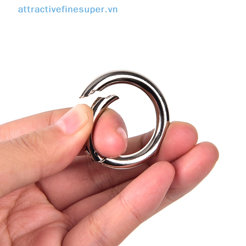 Afs Set 5 Móc Khóa Tròn Bằng Kim Loại 35mm