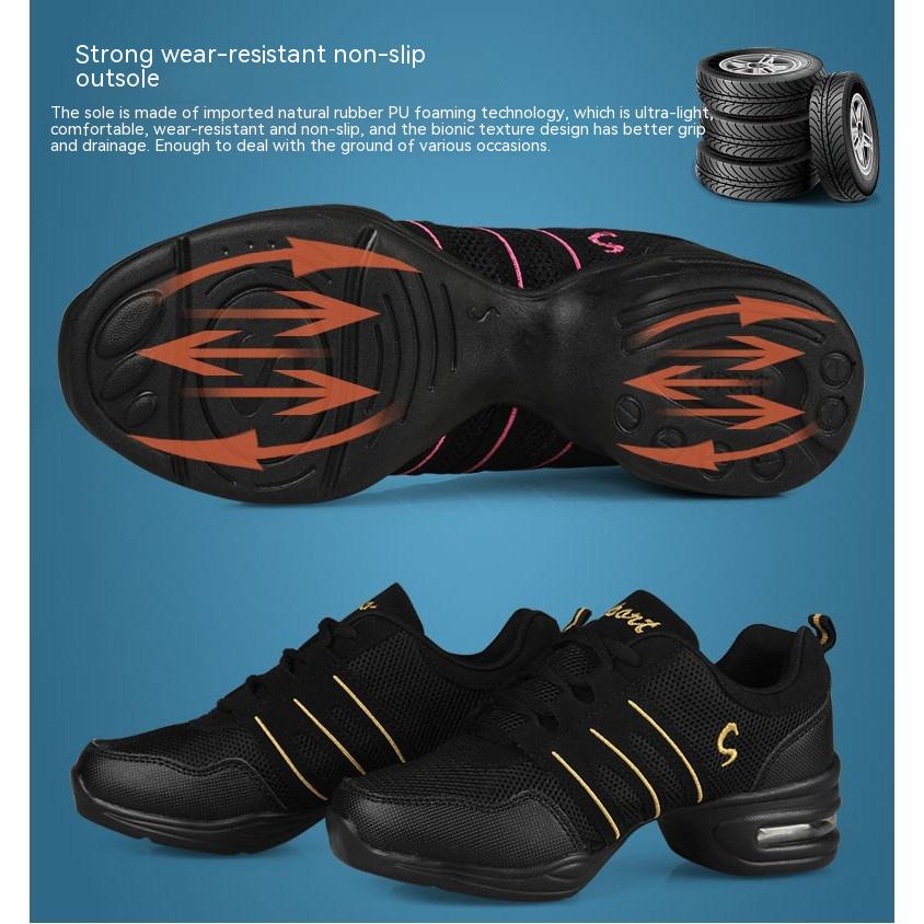 Giày Nhảy Đế Mềm Mũi Vuông Phong Cách Hip Hop Hiện Đại 7 Màu Tùy Chọn Cho Nữ Giày Nhảy Latin Chuyên Dụng Chất Lượng