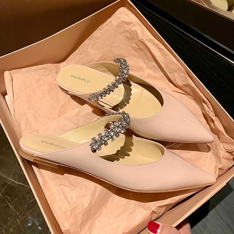 MUCHAO Dép Đế Bằng Chống Trượt Thời Trang Cho Nữ