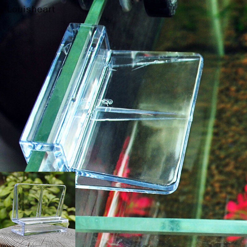 Bộ 4 Kẹp Kính Bể Cá Bằng Nhựa Trong Suốt 6 / 8mm TFG