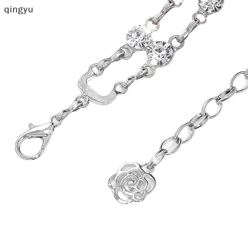 Dây Xích Đeo Thắt Lưng Hai Lớp Bằng Hợp Kim Đính Kim Cương Pha Lê Sáng Tạo Thời Trang Đa Năng Mới Dành Cho Bạn Nữ