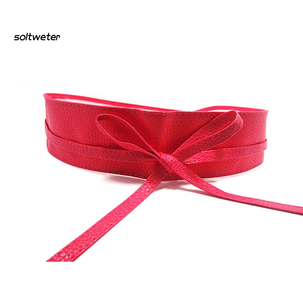 Thắt Lưng Nữ Giả Da Bản Rộng Thời Trang