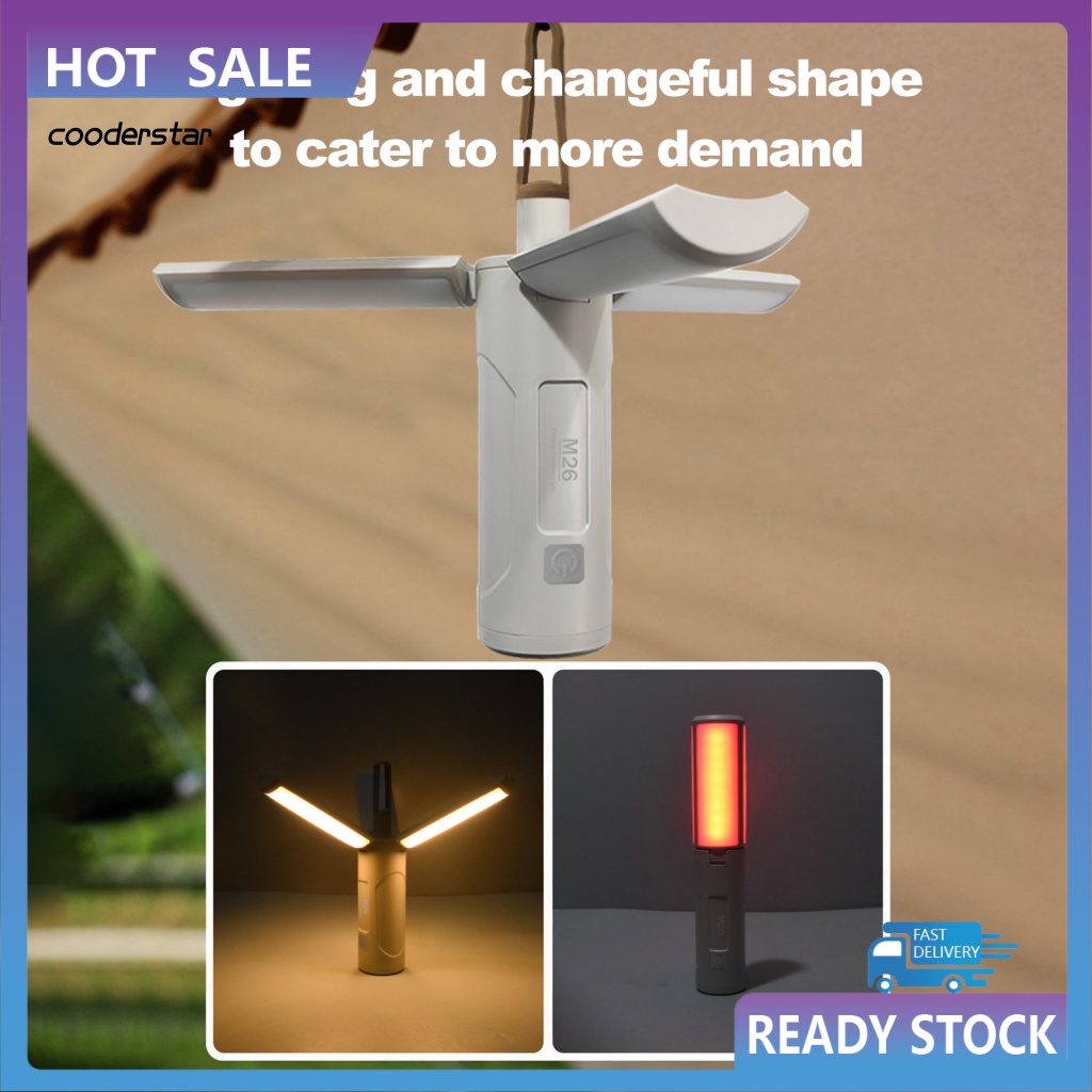 1 Bộ Đèn Cắm Trại Chống Nước Có Thể Gấp Lại Độ Sáng Cao