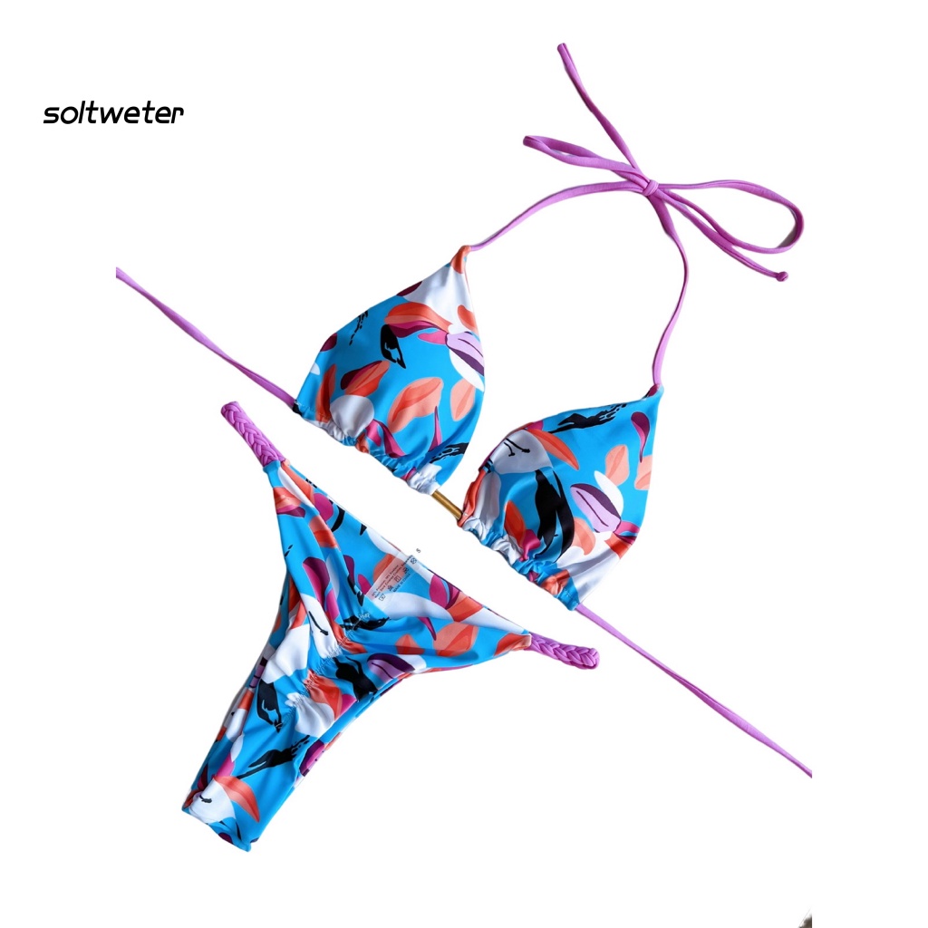 1 Bộ Đồ Bơi Bikini Có Mút Nâng Ngực In Họa Tiết Da Báo Thời Trang Quyến Rũ Cho Nữ