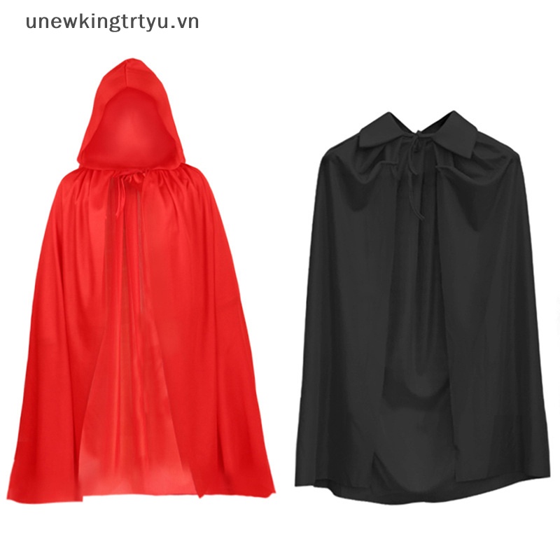 Áo Choàng Hóa Trang Phù Thủy Ma Cà Rồng Đen Đỏ Kinh Dị Ngày Halloween