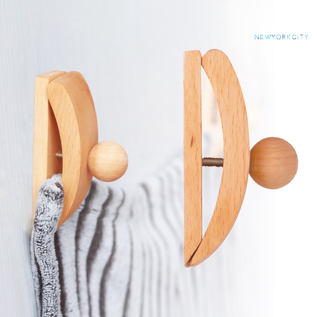 Móc Treo Trưng Bày Thảm Bằng Gỗ Kèm Ốc Vít Và Mỏ Neo Tiện Dụng Cho Gia Đình