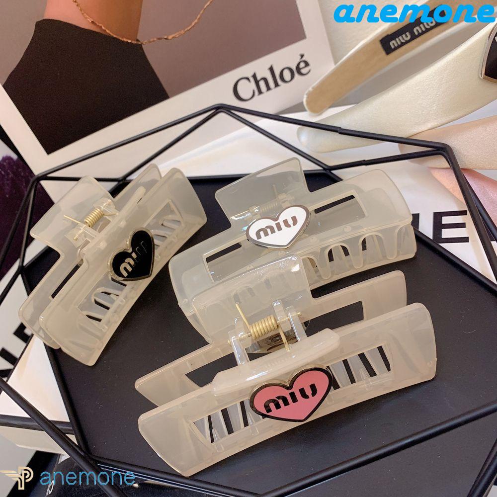 ANEMONE Băng Đô Cài Tóc Đính Trái Tim Sang Trọng Phong Cách Retro