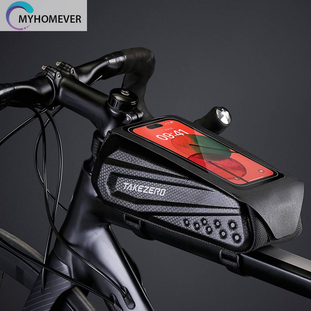 Túi Đựng Đồ Dùng 1L Thiết Kế Vỏ Nắp Lật Gắn Khung Xe Đạp Leo Núi Tiện Dụng