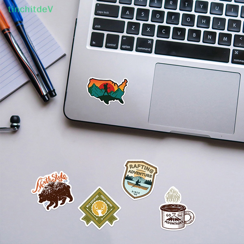 Bộ 48 Miếng Dán Hoạt Hình Bằng Thiếc Cho Trang Trí Vali / Laptop / Điện Thoại