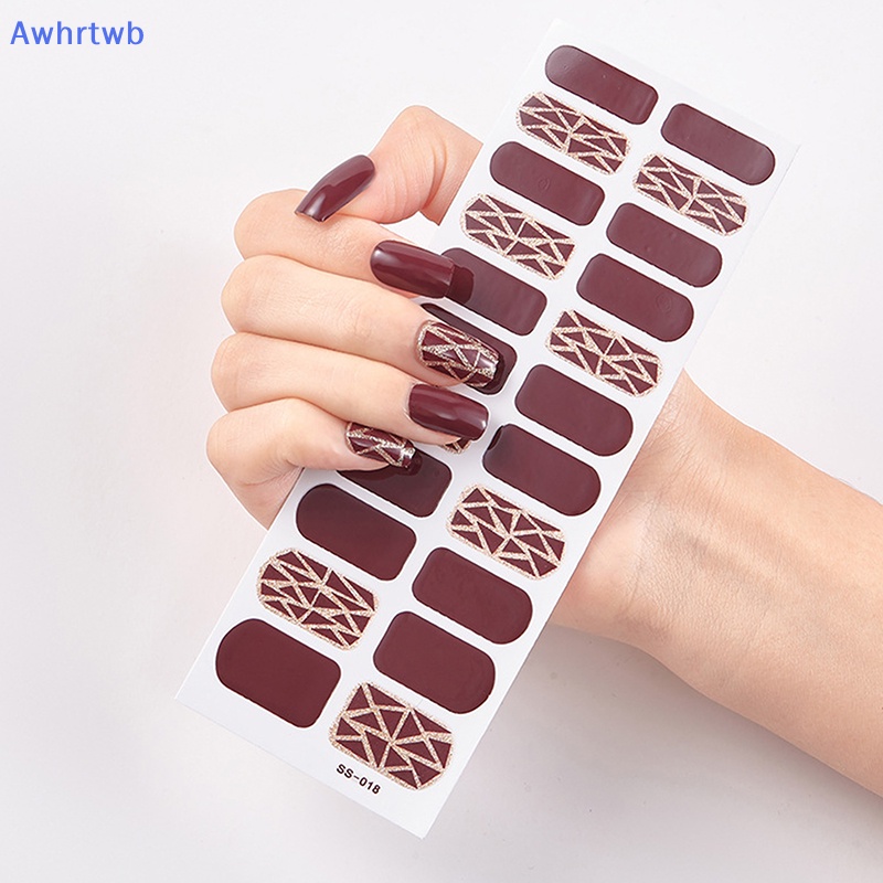 Miếng Dán Móng Tay Đính Kim Cương Giả Màu Xanh Dương Thời Trang Diy Mới