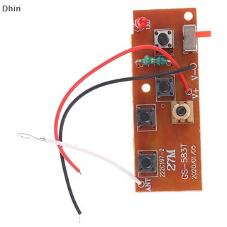 [Dhin] 4CH RC Remote Control 27MHz Circuit PCB Transmitter and Receiver Board parts COD