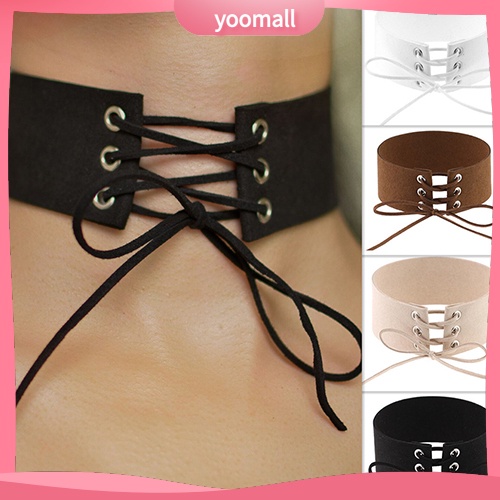 Vòng Choker Da Lộn Giả Thời Trang Cá Tính Cho Nữ