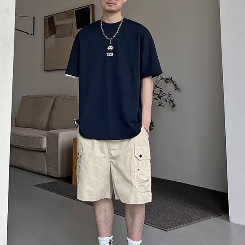 Áo Thun Tay Ngắn Dáng Rộng In Họa Tiết Độc Đáo Thời Trang Mùa Hè Cho Nam