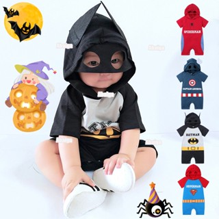 Người Nhện Trang Phục Cho Bé Trai 3-6 Tháng Thời Trang Halloween Áo Liền Quần Ngắn Tay Trang Phục Hóa Trang Cho 6-12 Tháng Bé Trai Thoáng Mát Halloween Người Nhện Jumpsuit Bé Trai Hoạt Hình Body