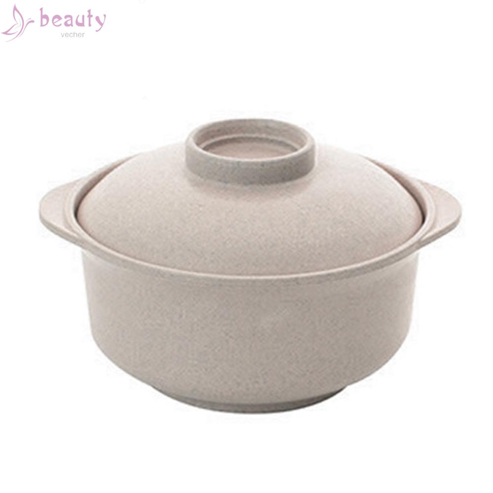 Bát Ăn Mì Ăn Liền Bằng Lúa Mạch Kèm Nắp Đậy Tiện Dụng