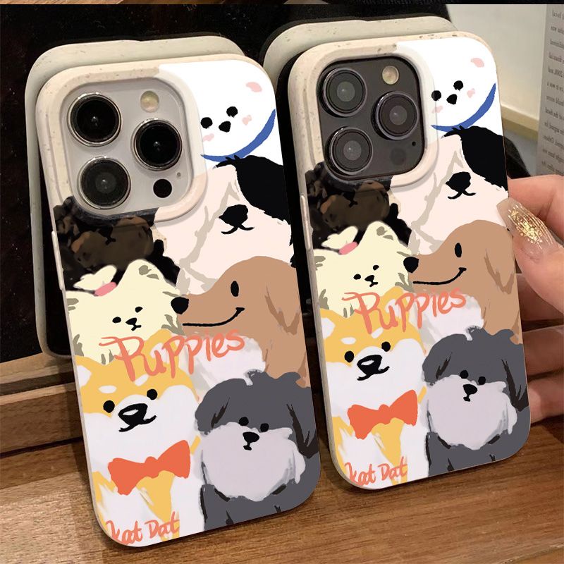 Ốp Điện Thoại Mềm Chống Sốc Bảo Vệ Toàn Diện In Hình Chú Chó Dễ Thương Cho Iphone Max 78I 12 14 Pro Plus 11 13 5MRH