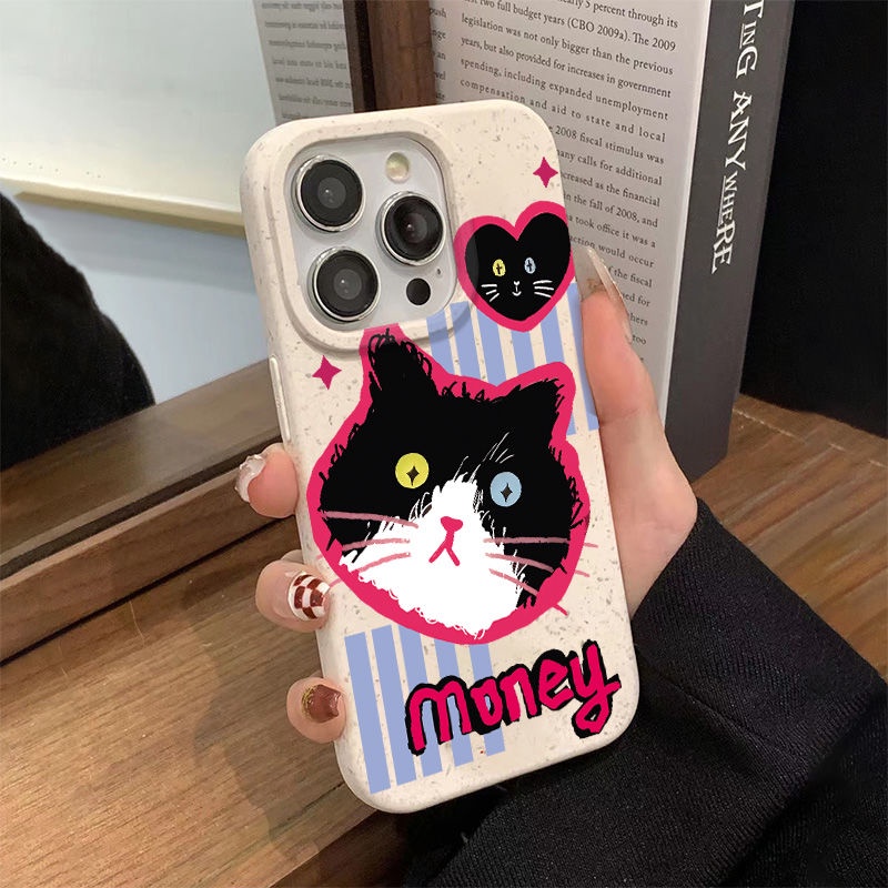 Ốp Điện Thoại Dẻo Họa Tiết Chú Mèo Dễ Thương Chống Sốc Cho Iphone12Pro 78p13 11 max 14pro