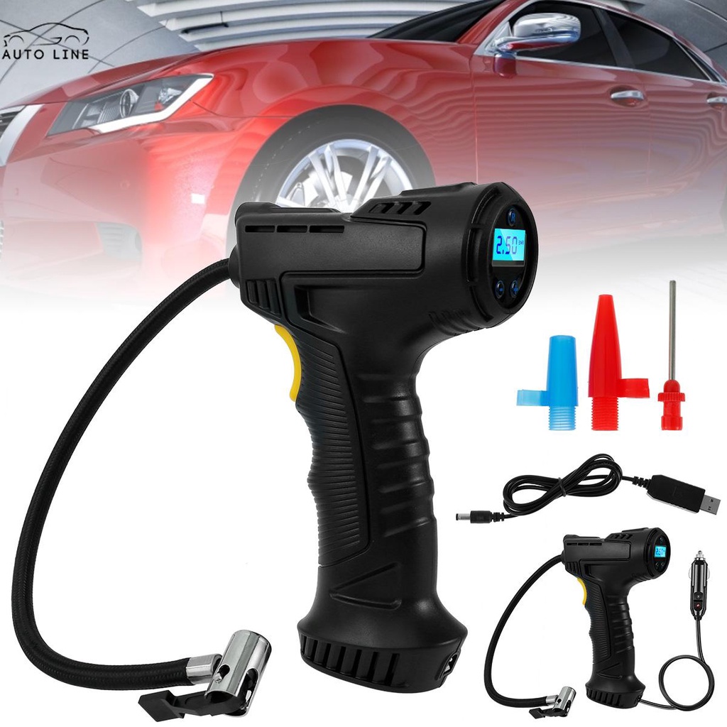 Máy Bơm Hơi Bánh Xe Hơi 120W SHOPCYC8111