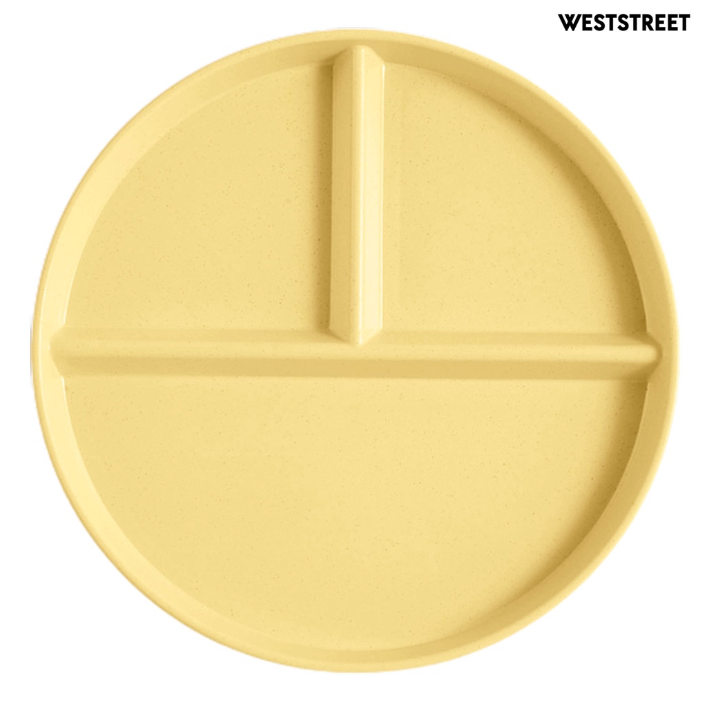 Đĩa Đựng Thức Ăn Chia Ba Ngăn Giảm Cân Không Vỡ Dành Cho Trẻ Em