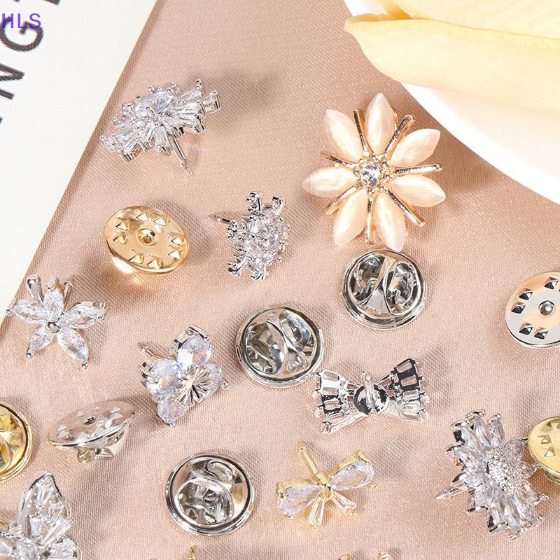 Set 1 / 2 Ghim Cài Áo Hình Hoa / Bướm Nhỏ Xinh Thời Trang Cho Nữ