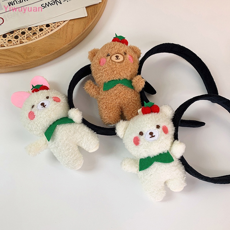 Băng đô cài tóc rửa mặt Hình Gấu Bông Dễ Thương Cho Bé Gái Hóa Trang