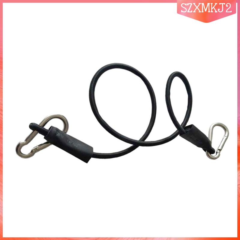 Dây Bungee Màu Đen Dày 6mm 16 inch Dùng Cho Xe Đạp / Cắm Trại