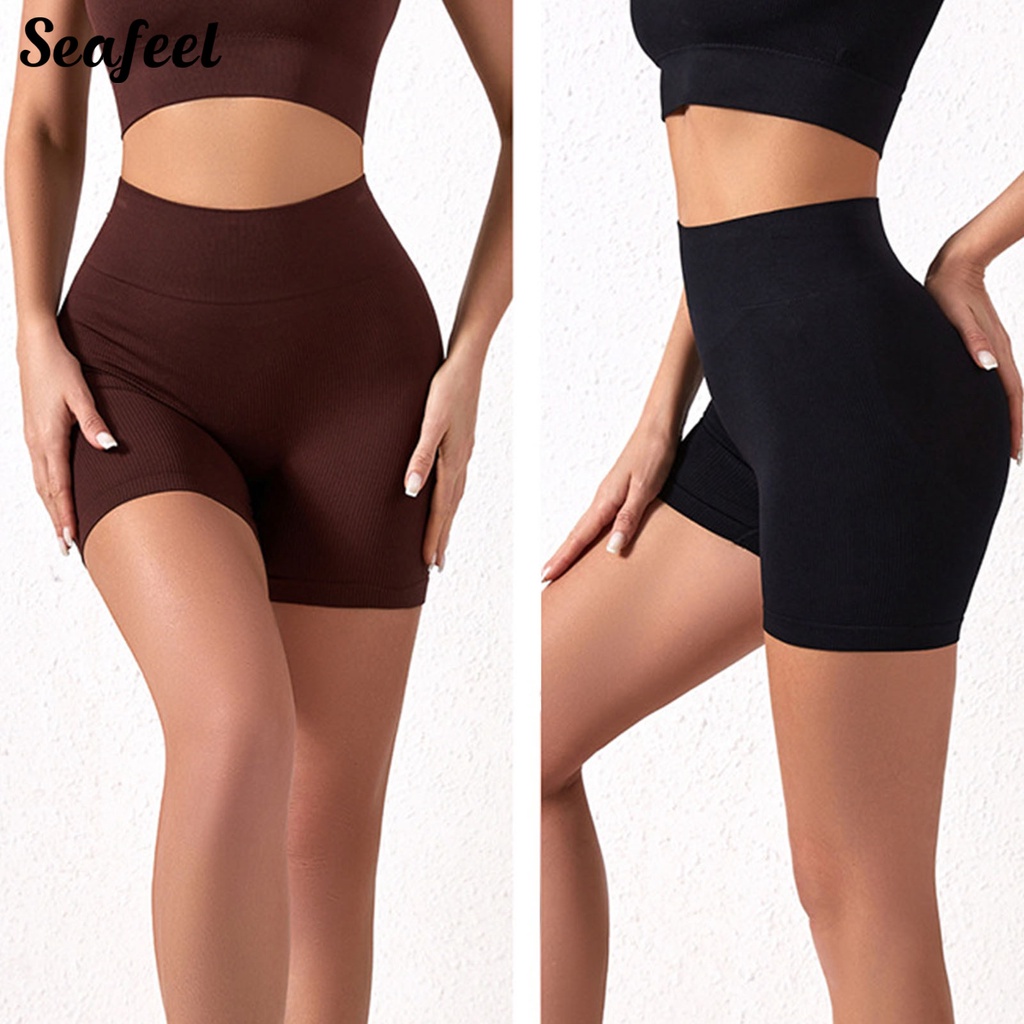 Quần Sooc Lưng Thun Co Giãn Thoáng Khí Bảo Vệ Bụng An Toàn Cho Nữ