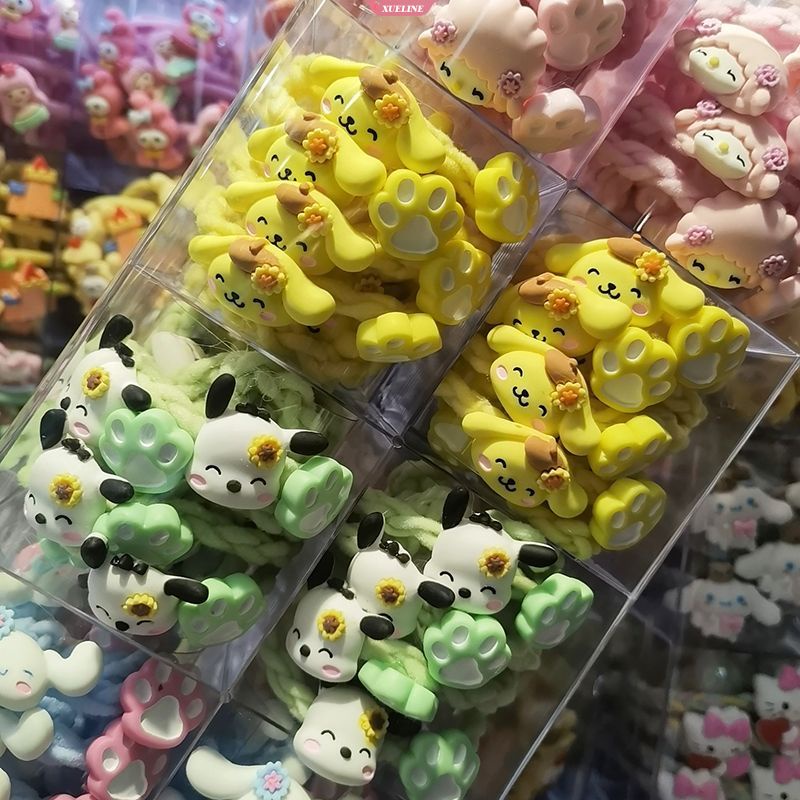 Dây Buộc Tóc Cao Su Co Giãn Hình Công Chúa Sanrio Kuromi Cinnamoroll Đáng Yêu Cho Bé Gái [ZXL]