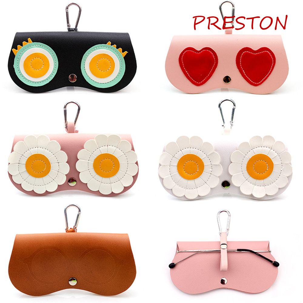 Hộp Đựng Mắt Kính Bằng Da PU Họa Tiết Hoạt Hình Dễ Thương Thời Trang Cho Nữ