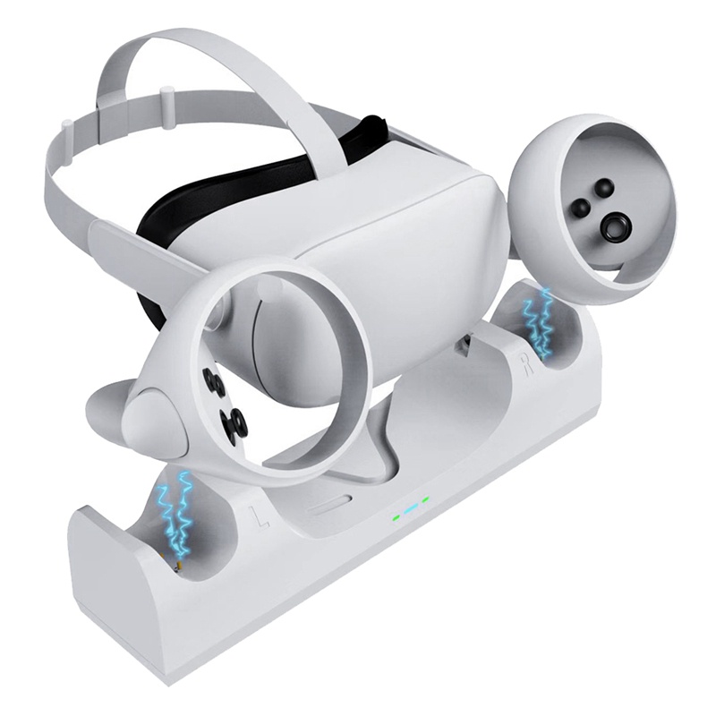 Đế Sạc Đứng Tay Cầm Trái Phải Với Màn Hình LED Thay Thế Cho Kính Thực Tế Ảo Oculus Quest