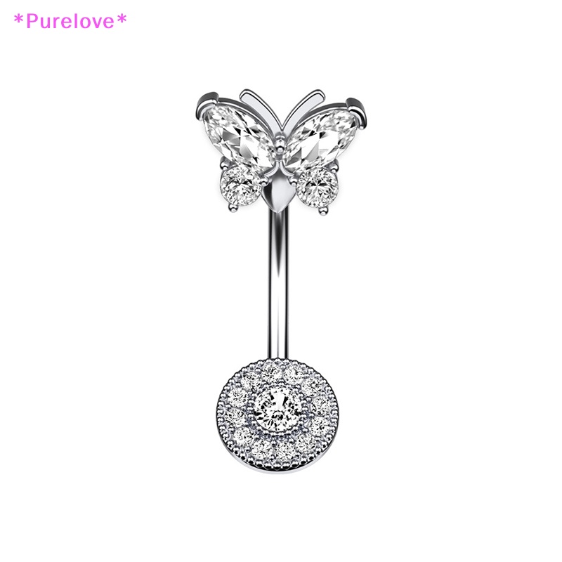 Khuyên Rốn Hình Bướm Đính Đá Zircon Thời Trang Mới