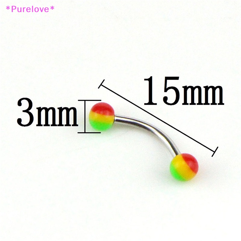 Set 20 Khuyên Xỏ Lông Mày Bằng Thép Không Gỉ Cá Tính Mới