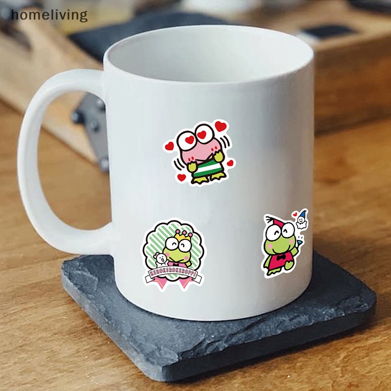 Bộ 50 Miếng Dán Hoạt Hình Kero Keroppi Dễ Thương Trang Trí Nhật Ký / Điện Thoại / Laptop
