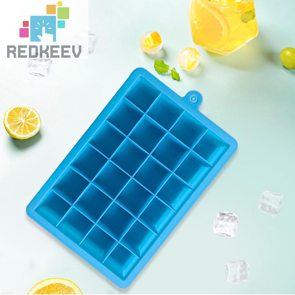 Khuôn Silicone Làm Đá 24 Ô Có Nắp Đậy