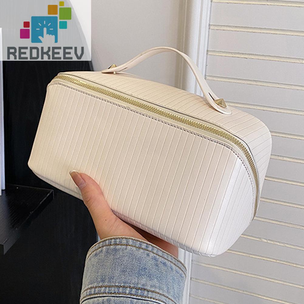 Túi Da PU Đựng Mỹ Phẩm Trang Điểm Sức Chứa Lớn Tiện Dụng