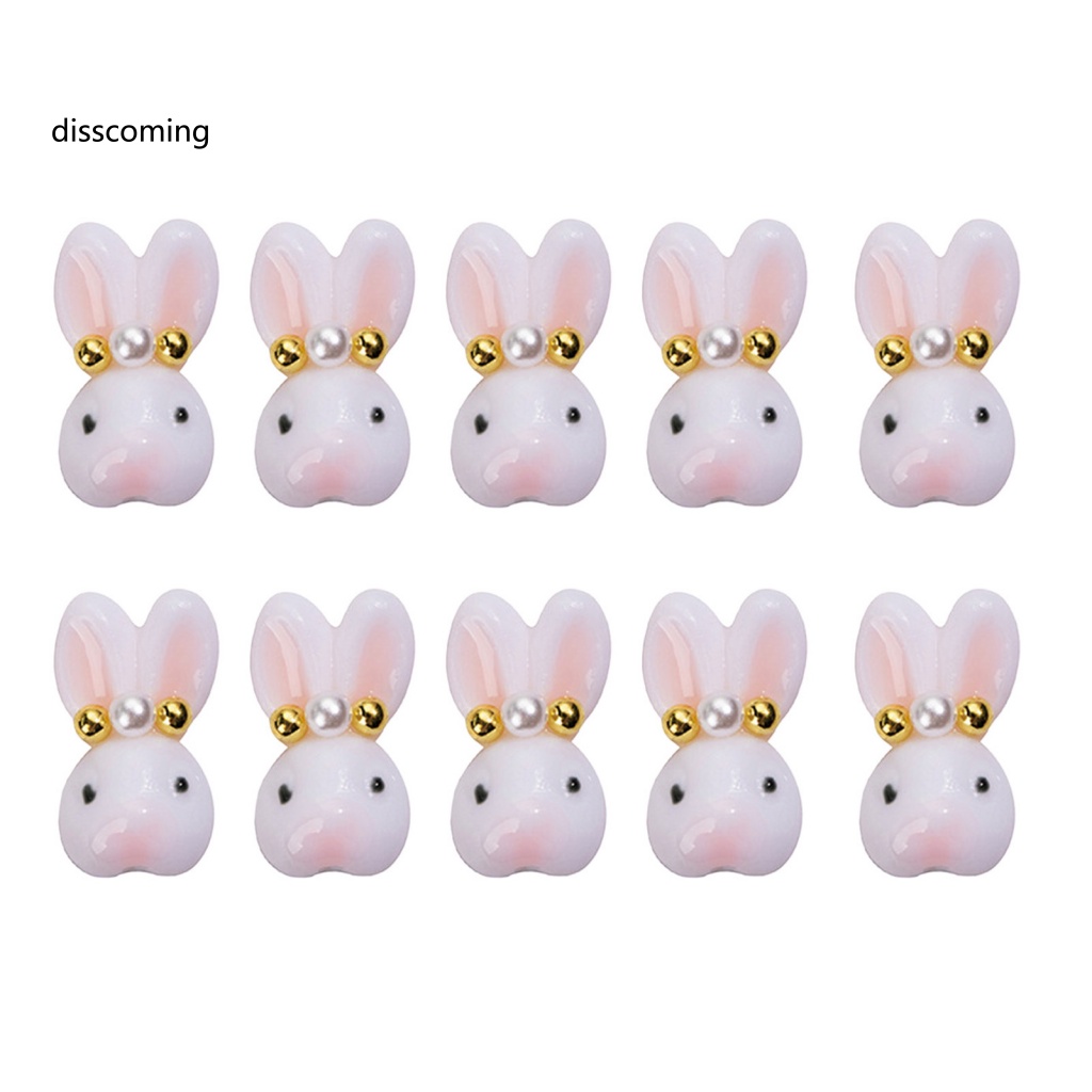 Áo Khoác Dáng Dài In Họa Tiết Cá Tính Trẻ Trung| Set 10 Phụ Kiện Trang Trí Móng Tay Hình Thỏ Hoạt Hình Dễ Thương