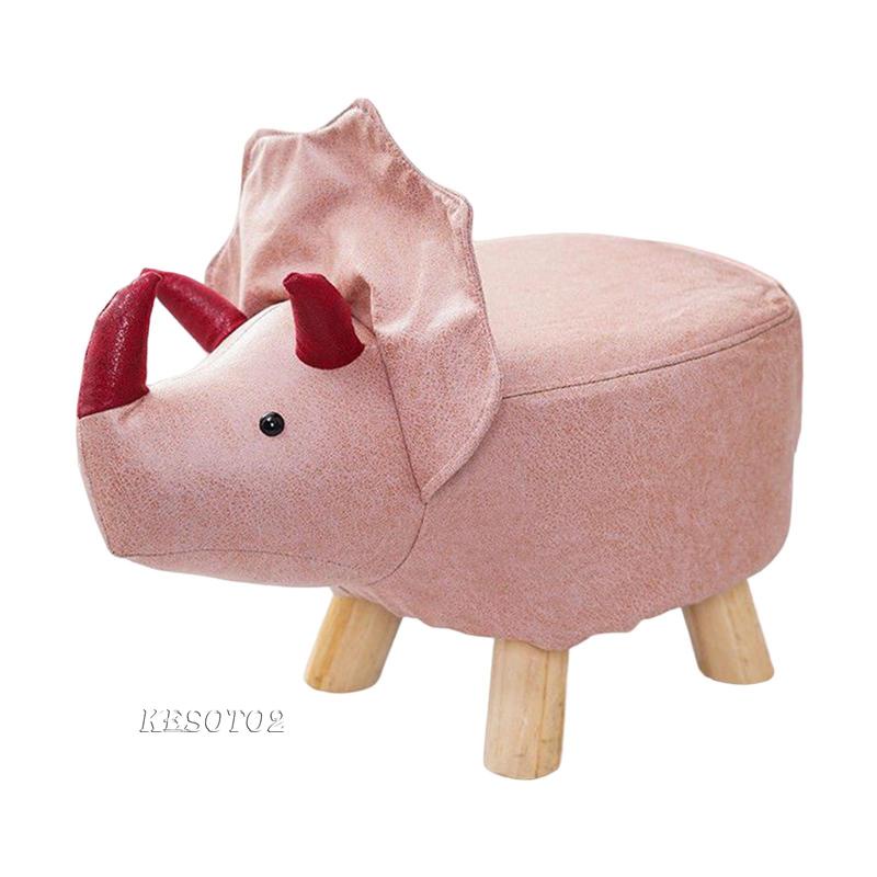 Ghế Đẩu Để Chân Bằng Gỗ Họa Tiết Hoạt Hình Đa Năng Cho Phòng Ngủ / Phòng Ngủ