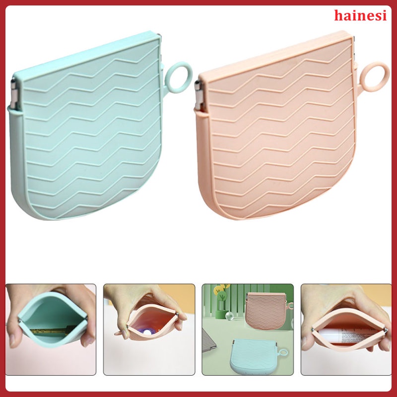 Set 2 Túi Đựng Mỹ Phẩm Son Môi Tiền Xu Tự Đóng Đi Du Lịch Tiện Lợi Miss hainesi.vn