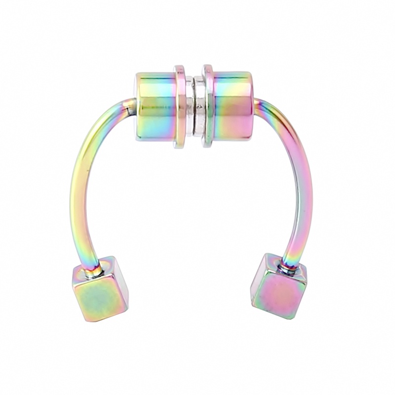 Khuyên Mũi Giả Xỏ Tai Bằng Thép Không Gỉ Hít Nam Châm Thời Trang Cho Nữ