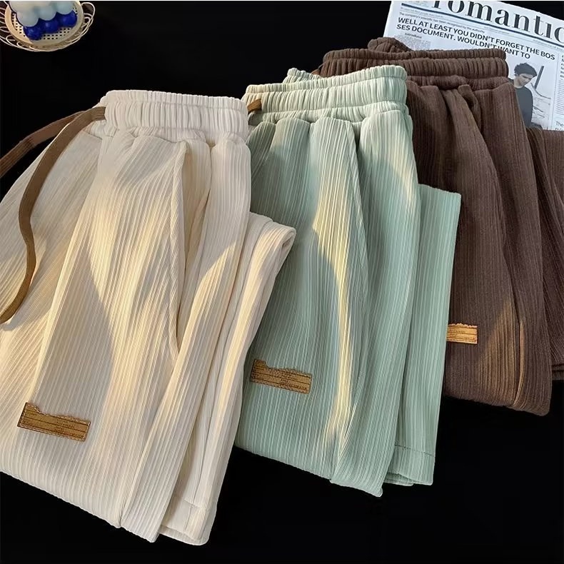 Quần Dài Ống Rộng Phong Cách Đường Phố Thời Trang Mùa Hè Cho Nam