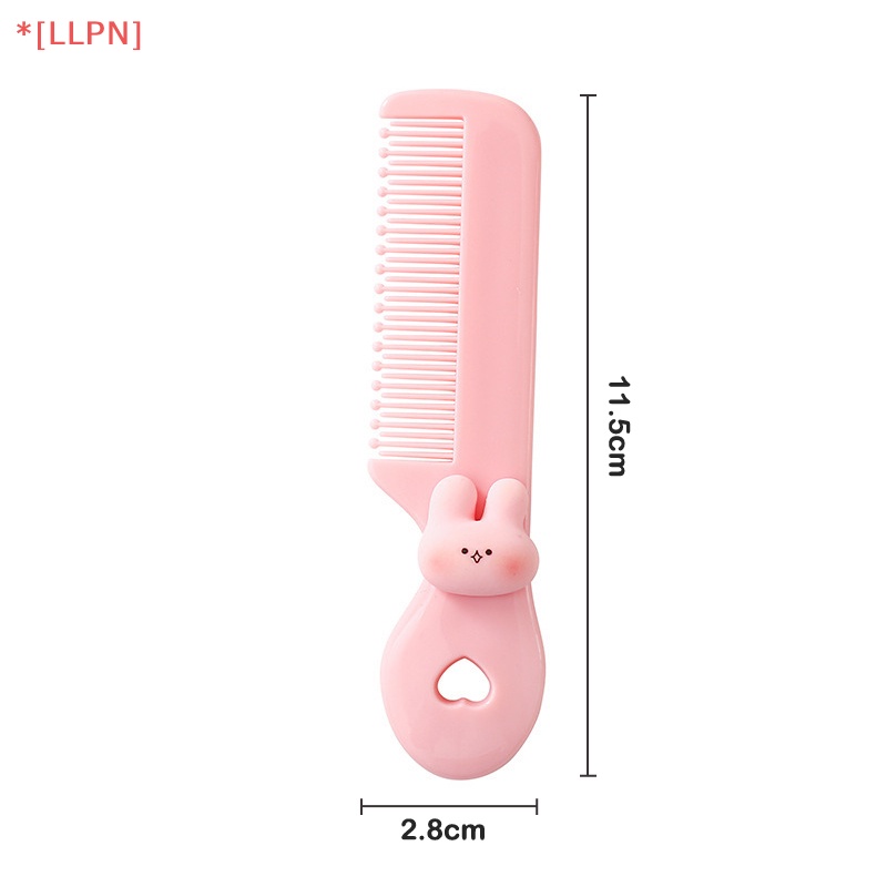 Lược Chải Tóc Mini Họa Tiết Hoa / Động Vật Hoạt Hình Nhiều Màu Xinh Xắn Cho Bé Gái