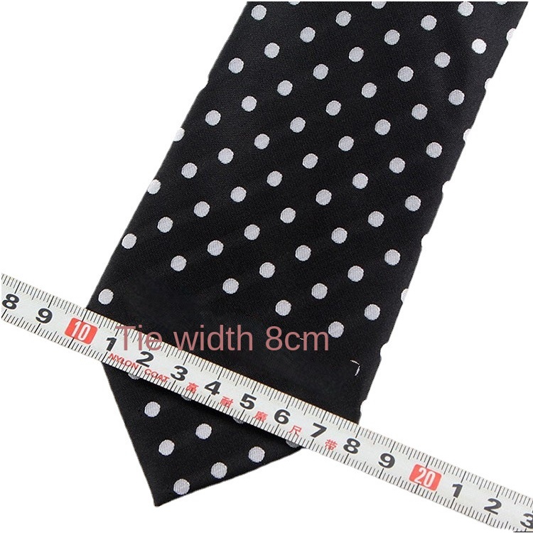 Cà Vạt Chấm Bi 8cm Màu Sắc Cà Phê Phong Cách Retro Lịch Lãm Cho Nam